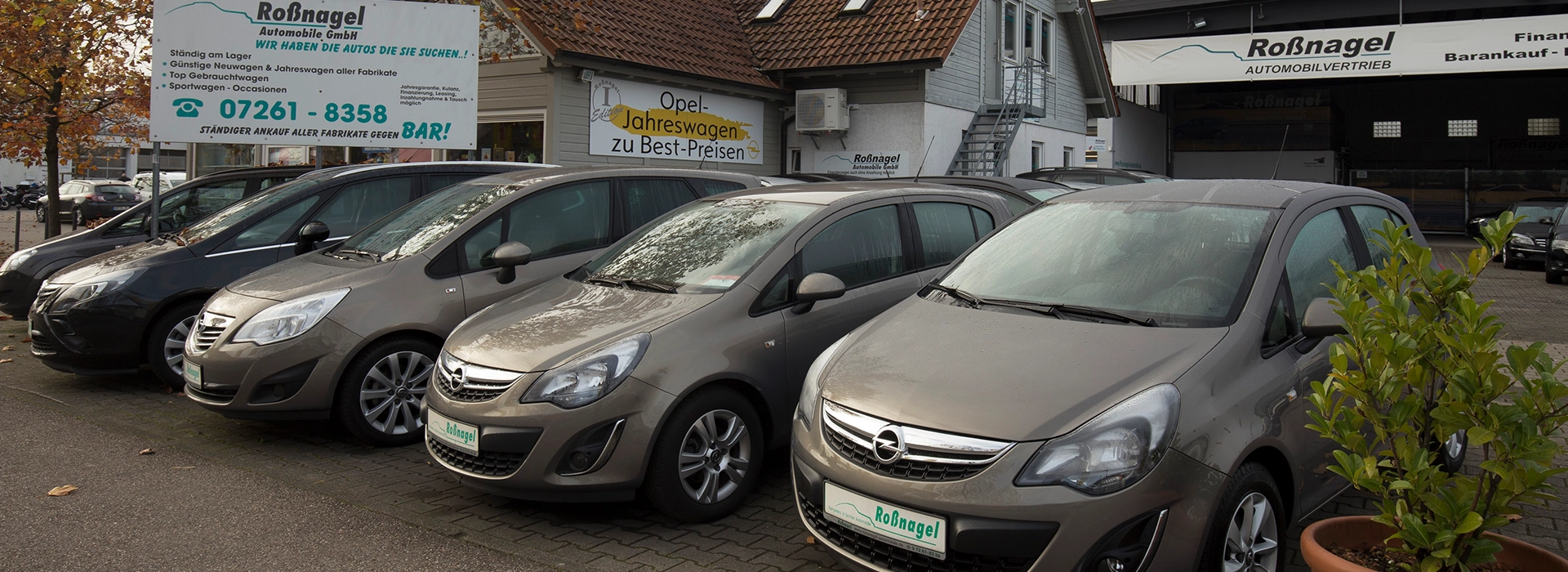 Außen Ansicht des Autohaus Roßnagel